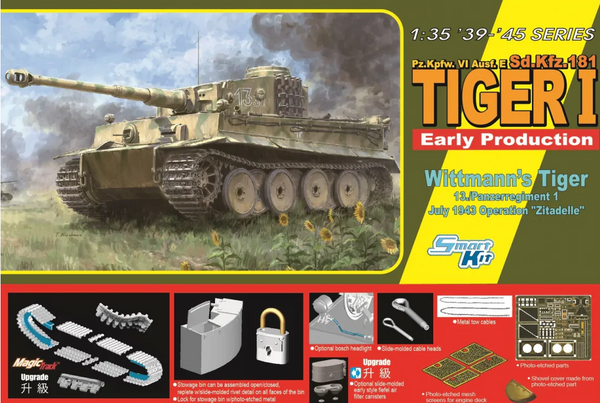 Dragon 6990 1/35 Tiger I Early Production Wittmann's Tiger 13./Panzer Regiment 1 Operation ""Zitadelle"" July 1943"