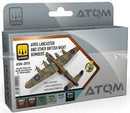 AMMO by Mig 20925  ATOM Paint Set - AVRO Lancaster and Other British Night Bombers