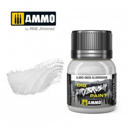 AMMO by Mig 628 Drybrush Paint - Aluminum