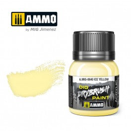 AMMO by Mig 640 Drybrush Paint - Ice Yellow