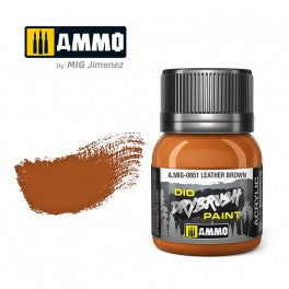 AMMO by Mig 651 Drybrush Paint - Leather Brown
