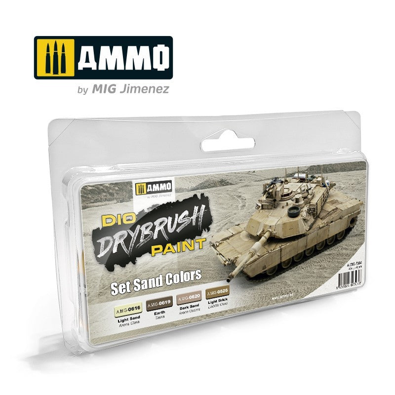 AMMO by Mig 7304 DRYBRUSH Set Sand Colors