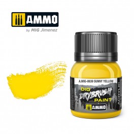 AMMO by Mig 639 Drybrush Paint - Sunny Yellow