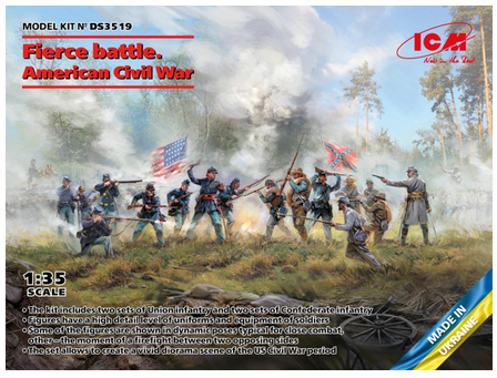 ICM DS3519 1/35 Fierce battle. American Civil War