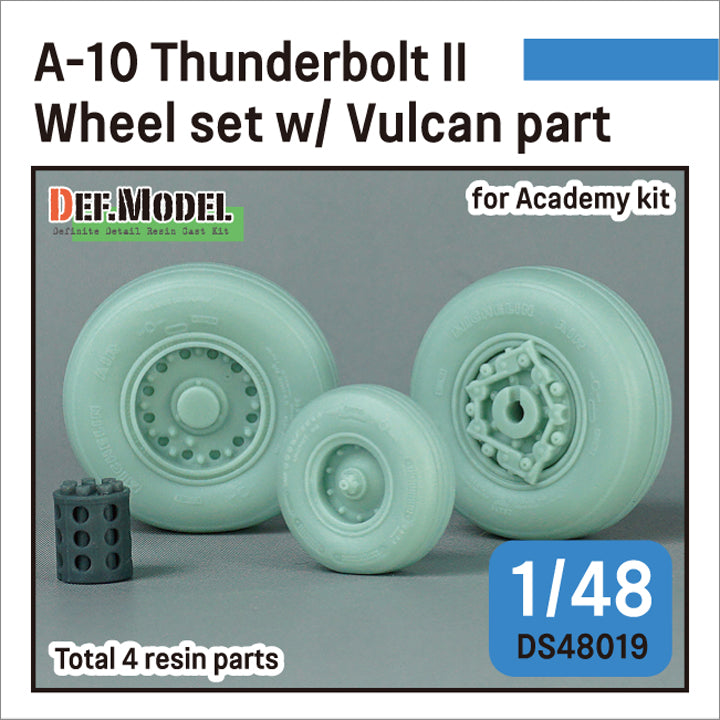 Def Model DS48019 1/48 A-10 Thunderbolt II Wheel set w/ Vulcan part for Academy 1/48 kit