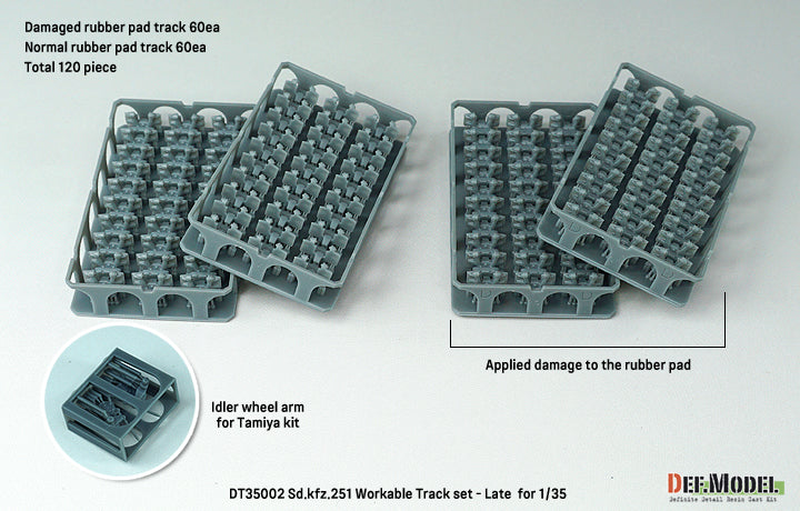 Def Model DT35002 1/35 WW2 German Sd.kfz.251 Workable Track set - Late type