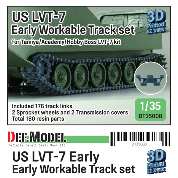 Def Model DT35008 1/35 US LVT-7 Early Workable Track set  (for Tamiya/Academy LVT-7 kit)