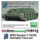 Def Model DT35011 1/35 WW2 Russian T-34/85 Workable Track set  (for 1/35 T-34/85 tank)