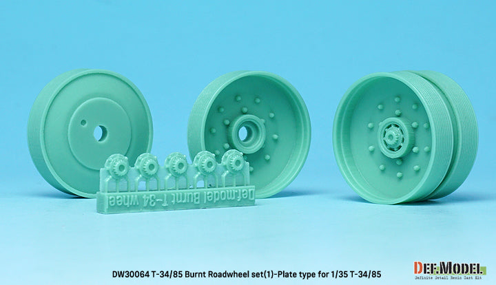 Def Model DW30064 1/35 T-34/85 Burnt Roadwheel set(1)-Plate type (for 1/35 T-34/85)