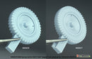 Def Model DW30079 1/35 WW2 German Sd.kfz 250/3 'Greif' Sagged Front wheel set  (for 1/35 Sd.kfz 250/3 kit)
