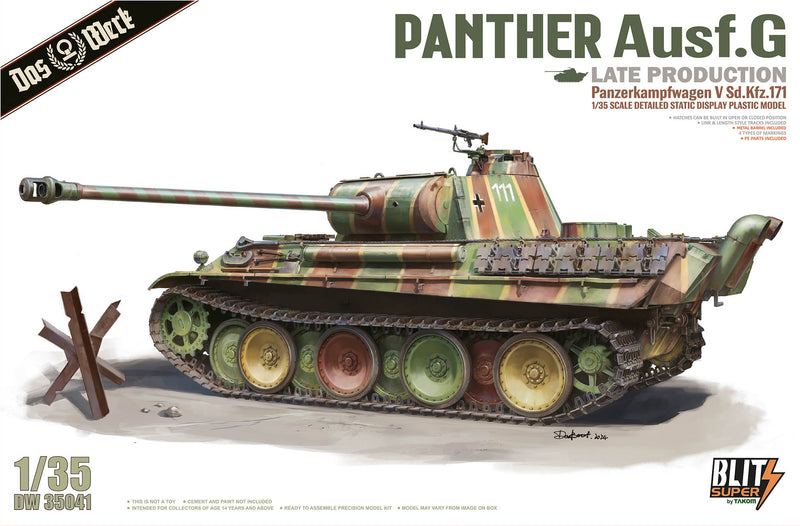 ***PREORDER - NOT IN STOCK Das Werk Super Blitz 35041 1/35 Panther G Late PREORDER ***