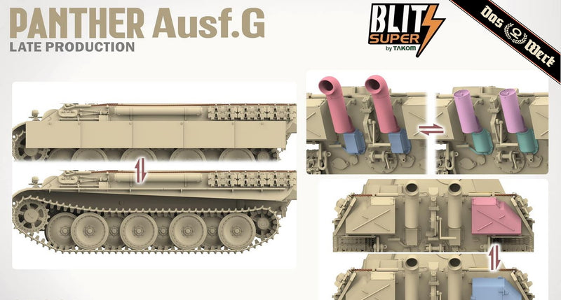 ***PREORDER - NOT IN STOCK Das Werk Super Blitz 35041 1/35 Panther G Late PREORDER ***