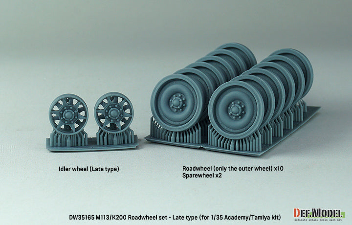 Def Model DW35165 1/35 US M113 / ROK K200 Roadwheel set - Late type (for Academy/Tamiya 1/35)