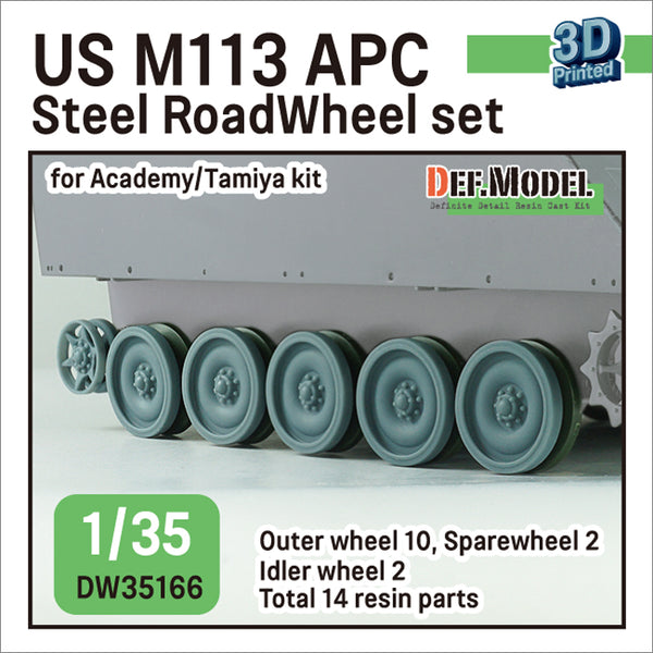 Def Model DW35166 1/35 US M113 APC Steel Roadwheel set (for Academy/Tamiya 1/35)