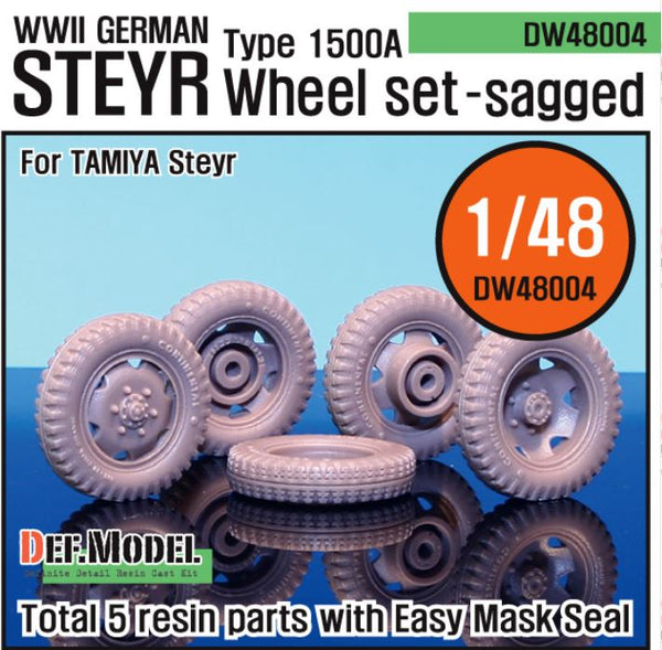 Def Model DW48004 1/48 WW2 German Steyr 1500A Wheel set