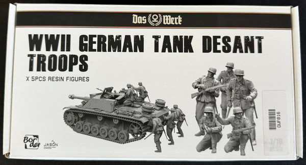 Das Werk BR005  1/16 WWII German tank Desant Troops 5 resin figures
