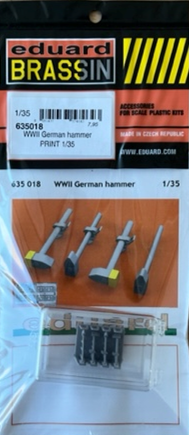 Eduard 635018 1/35 WWII German hammer (4 pcs)