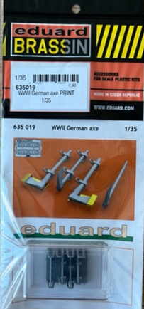 Eduard 635019 1/35  WWII German axes (3pcs.) Brassin PRINT