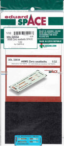 Eduard 3DL32034 1/32 A6M5 Zero seatbelts SPACE (TAMIYA)
