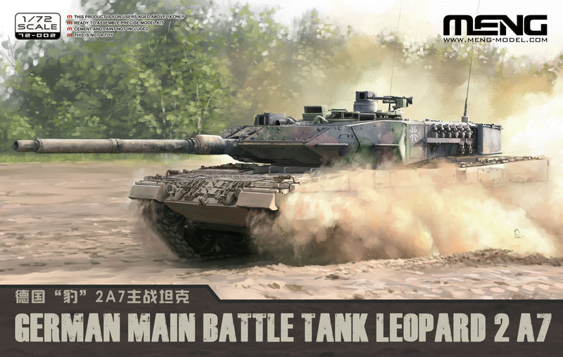 Meng 72-002 1/72 German Main Battle Tank Leopard 2 A7