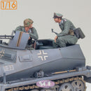 Sol Resin Factory MM858 1/16 Crew for WWII German Sd.kfz.250/1
