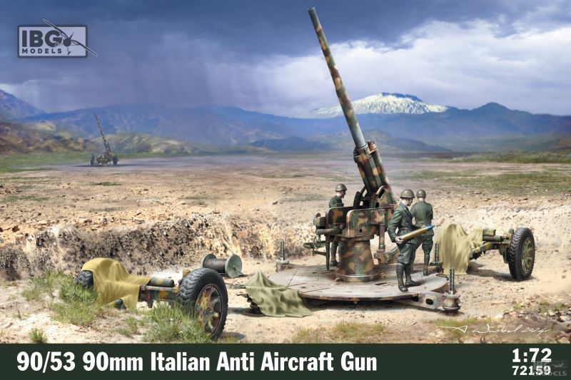 IBG 72159 1/72 90/53 90mm Italian Anti Aircraft Gun