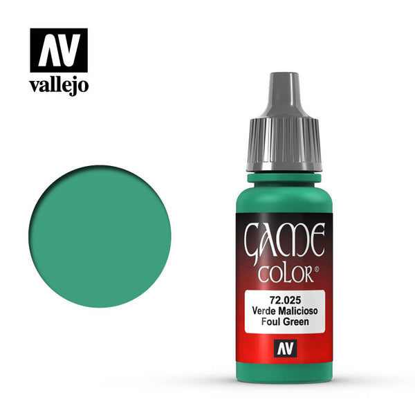 Vallejo 72.025 Game Color: Foul Green