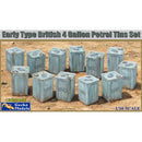 GECKO MODELS 1/16 16GM0040 Early Type British 4 Gallon Petrol Tins