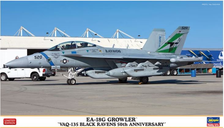 Hasegawa 02351 1/72 EA-18G Growler "VAQ-135 Black Ravens 50th Anniversary"