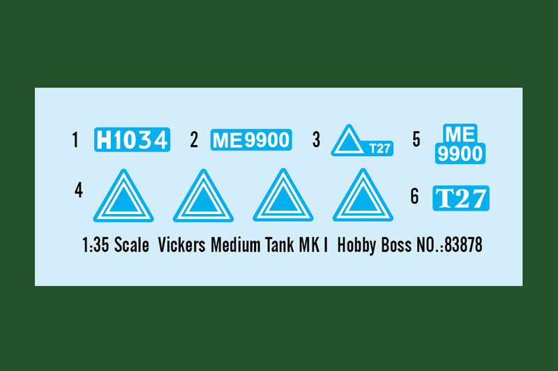 Hobby Boss 83878 1/35 Vickers Medium Tank Mk. I