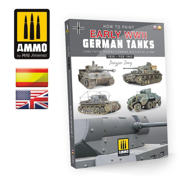 AMMO by Mig 6037 How to Paint Early WWII German Tanks (English, Castellano)