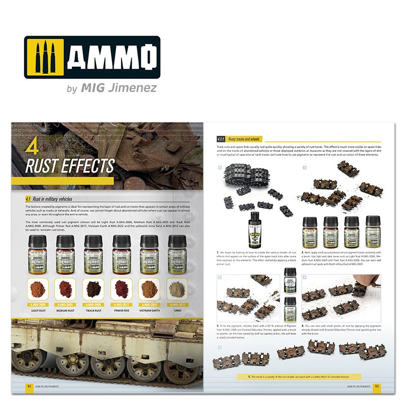AMMO by Mig  6293 How to use Pigments - AMMO Modelling Guide (English)