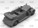 ICM 35540 1/35 Typ 320 (W142) Cabriolet, WWII German Staff Car