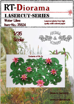 RT DIORAMA 35624 1/35 Lasercut Foliage & Scenery - Water Lilies