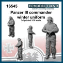 FC Model Trend 16545 1/16 Panzer III Commander in Winter Uniform