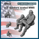 FC Model Trend 16513 1/16 US Soldiers Seated, WWII