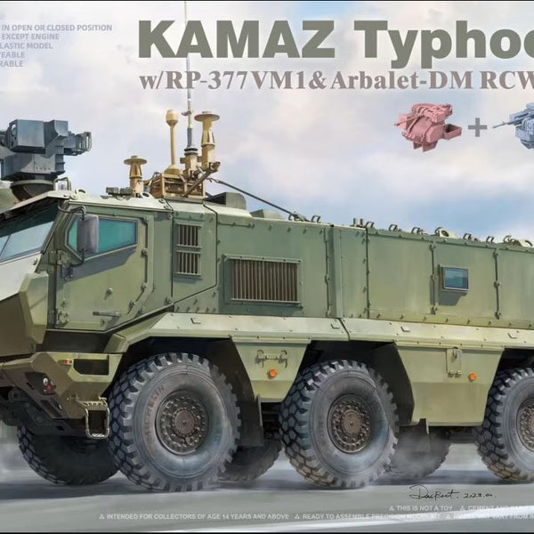 Takom 2173 1/35 KAMAZ Typhoon-K with RP-377VM1 & Arbalet-DM RCWS Module  2-in-1