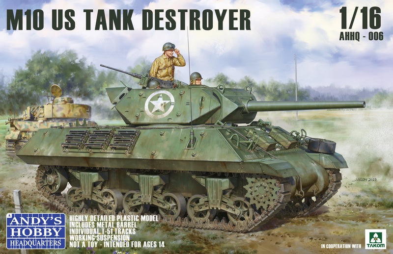 ***PREORDER - NOT IN STOCK Andy's Hobby Headquarters AHHQ006 1/16 M10 Tank Destroyer PREORDER***