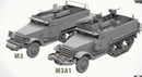 ***PREORDER - NOT IN STOCK Andy's Hobby Headquarters AHHQ35001 1/35 M3 & M3A1 U.S. WWII HALFTRACKS (2 FULL KITS IN ONE BOX) PRE-ORDER***