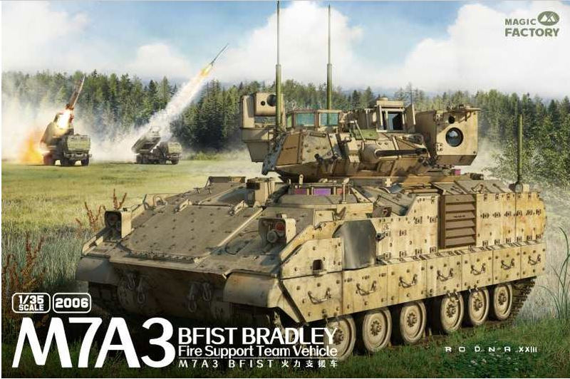 ***PREORDER Magic Factory 2006 1/35  U.S. COMBAT VEHICLE M7A3 BFIST BRADLEY  PREORDER NOT IN STOCK***