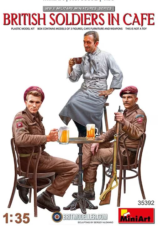 MiniArt 35392 1/35 British Soldiers in cafe'