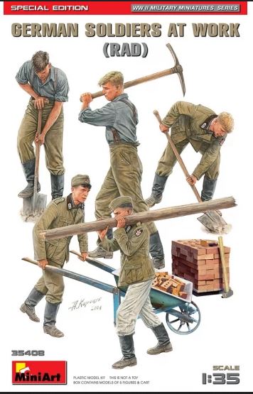 MiniArt 35408 1/35 German Soldiers at Work (RAD) Special Edition
