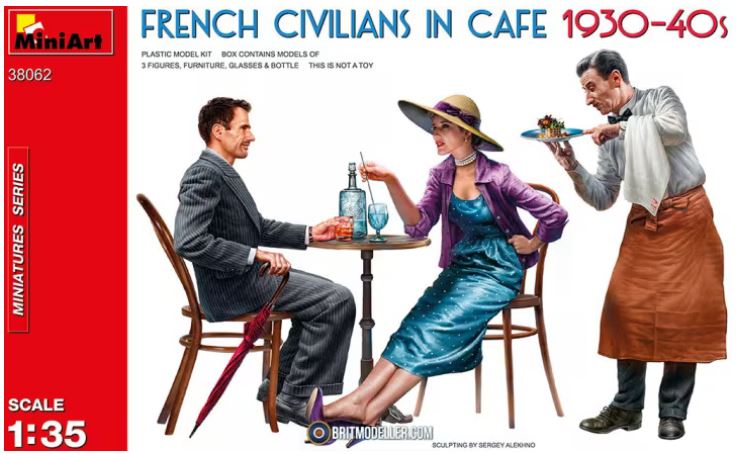 MiniArt 38062 1/35 MiniArt French Civilians in Cafe 1930-40s