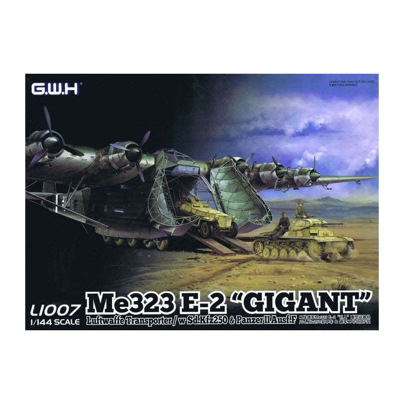 Great Wall Hobby 1007 1/144 ME 323 D-1 "Gigant" Sd.Kfz.250 & Panzer II Ausf.F