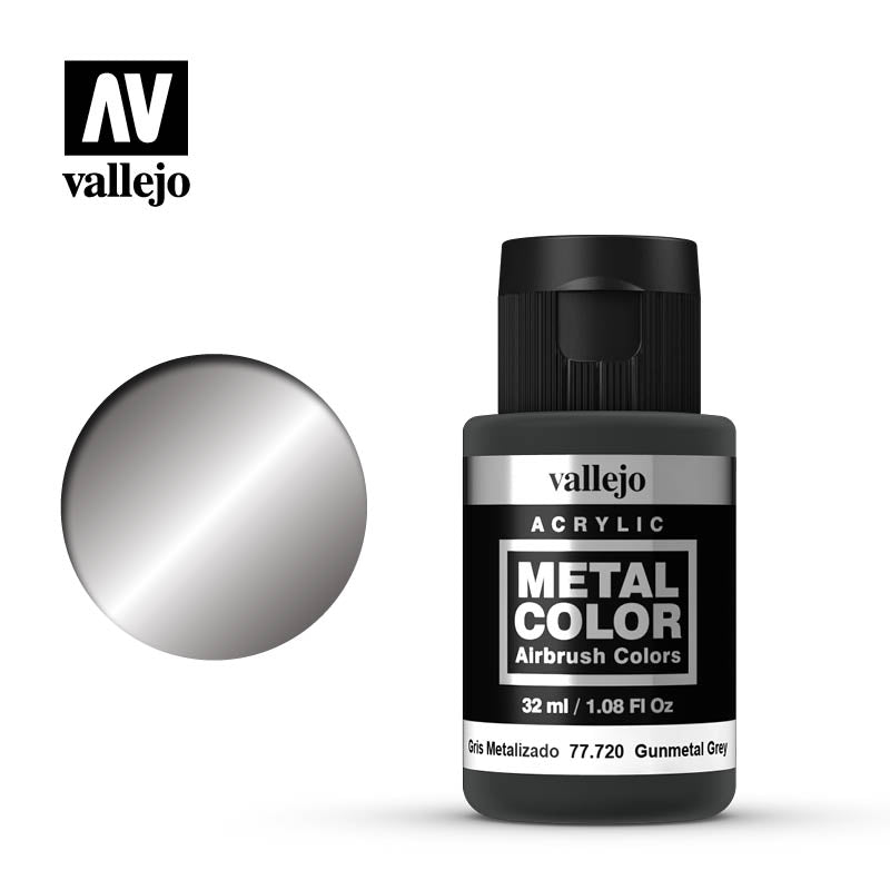 Vallejo 77.720 Metal Color: Gunmetal Grey