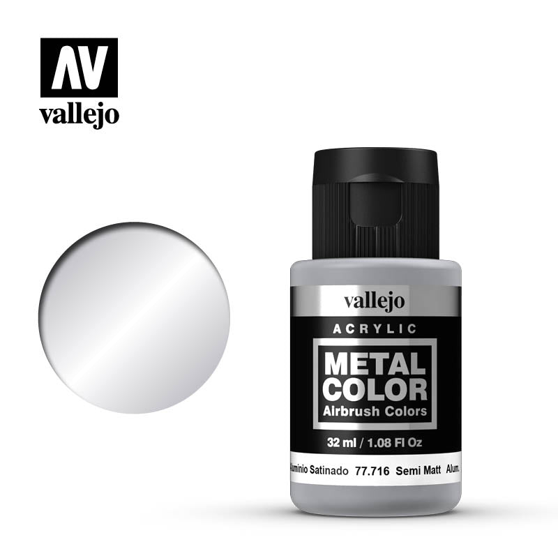 Vallejo 77.716 Metal Color: Semi Matt Aluminum