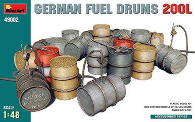 Miniart 49002 1/48 German Fuel Drums 200L