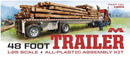 Moebius 1304 1/25  48' Flatbed Trailer w/Cambered Deck