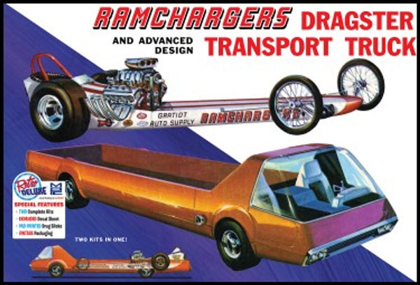 MPC 970 1/25 Ramchargers Dragster and Transporter Truck
