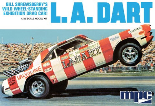 MPC 974 1/25 Bill Shrewsberry LA Dart Wild Wheel-Standing Exhibition Drag Car